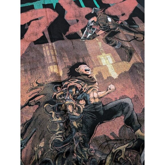 SKAARS AKIRA KANEDA Black T-shirt Mega Print Front Back Large NWT - Picture 6 of 9